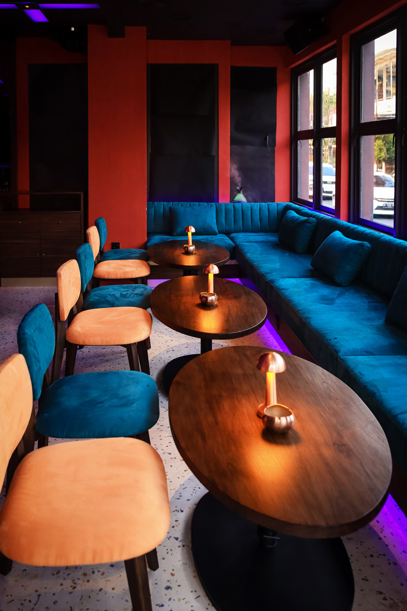 Restaurant interior dining lounge area at Queen’s Tandoor Indian Restaurant Bali
